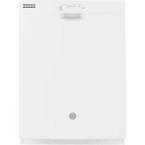 GE GDF511PGM 24 Inch Wide 14 Place Setting Energy Star Rated Built-In Full Console Dishwasher with Piranha Hard Food Disposer White Dishwashers