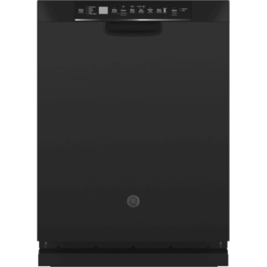 GE GDF645SGN 24 Inch Wide 16 Place Setting Energy Star Rated Built-In Full Console Dishwasher with Steam PreWash and Sanitary Rinse Black Dishwashers