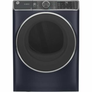 GE GFD85GSPN 28 Inch Wide 7.8 Cu Ft. Energy Star Rated Gas Dryer with Steam and Washer Link Sapphire Blue Laundry Appliances Dryers Gas Dryers