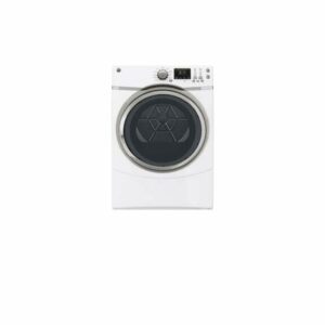 GE GFDS170GH 27 Inch 7.5 Cu. Ft. Gas Dryer with Steam Refresh White Laundry Appliances Dryers Gas Dryers