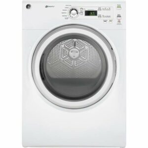 GE GFV40ES 27 Inch Wide 7.0 Cu. Ft. Energy Star Rated Electric Dryer with Dura Drum Interior and HE Sensor Dry White Laundry Appliances Dryers