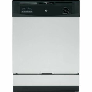 GE GSD331K 24 Inch Wide 12 Place Setting Energy Star Rated Built-In Dishwasher with Five Level Wash System Stainless Steel Dishwashers Dishwasher