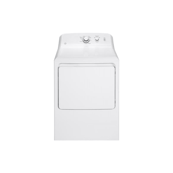 GE GTD33EAK 27 Inch Wide 7.2 Cu. Ft. Electric Dryer with Aluminized Alloy Drum White Laundry Appliances Dryers Electric Dryers