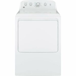 GE GTD42EA 27 Inch Wide 7.2 Cu. Ft. Electric Dryer with Aluminized Alloy Drum White Laundry Appliances Dryers Electric Dryers