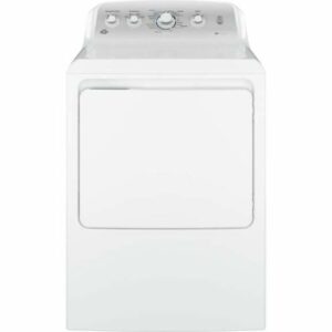 GE GTD45EASJ 7.2 Cu. Ft. Front Loading Electric Dryer with HE Sensor Dry White Laundry Appliances Dryers Electric Dryers