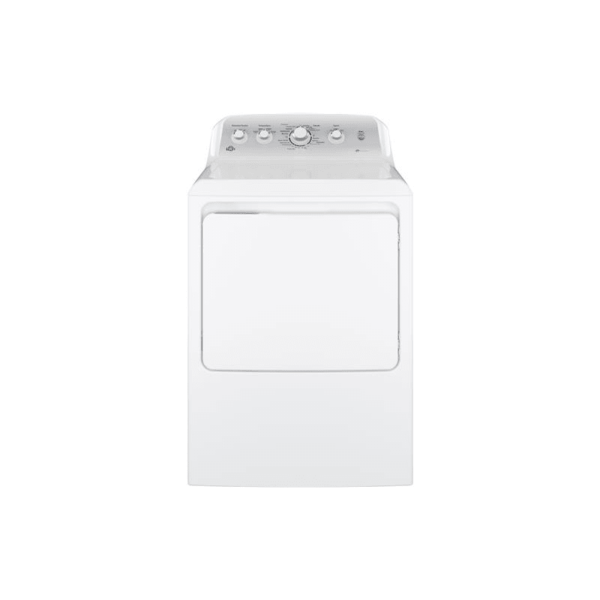 GE GTD45GAJ 27 Inch Wide 7.2 Cu. Ft. Gas Dryer with HE Sensor Dry White / Silver Laundry Appliances Dryers Gas Dryers