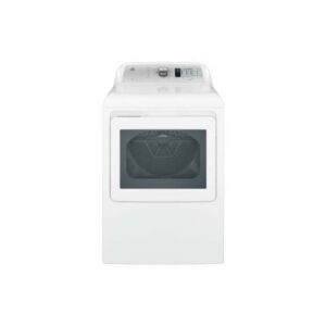 GE GTD65EBJ 27 Inch Wide 7.2 Cu. Ft. Energy Star Rated Electric Dryer with HE Sensor Dry White / Silver Laundry Appliances Dryers Electric Dryers