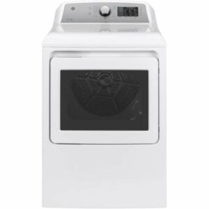 GE GTD72GBSN 27 Inch Wide 7.4 Cu Ft. Energy Star Rated Gas Dryer with HE Sensor Dry White Laundry Appliances Dryers Gas Dryers