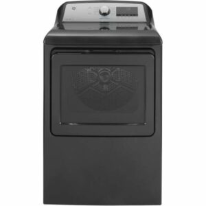 GE GTD84GCPN 27 Inch Wide 7.4 Cu Ft. Energy Star Rated Gas Dryer with HE Sensor Dry and WiFi Diamond Gray Laundry Appliances Dryers Gas Dryers