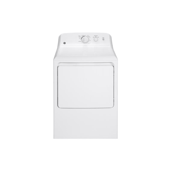 GE GTX22EAK 27 Inch Wide 6.2 Cu. Ft. Electric Dryer with Aluminized Alloy Drum White Laundry Appliances Dryers Electric Dryers