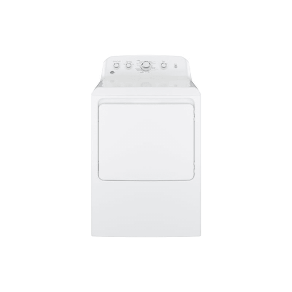 GE GTX42EAJ 27 Inch Wide 6.2 Cu. Ft. Electric Dryer with Aluminized Alloy Drum and Wrinkle Care Cycle White Laundry Appliances Dryers Electric Dryers