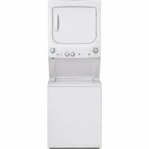 GE GUD27GS Top Loading Washer and Dryer Pair - 3.8 Cu. Ft. Washer and 5.9 Cu. Ft. Gas Dryer White Laundry Appliances Laundry Centers Washer/Dryer