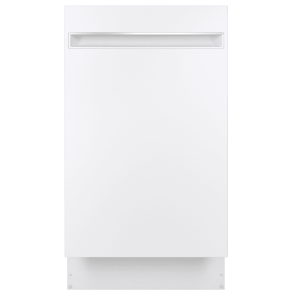 GE PDT145S 18 Inch Wide 8 Place Setting Energy Star Rated Built-In Fully Integrated Dishwasher with Piranha Hard Food Disposer White Dishwashers