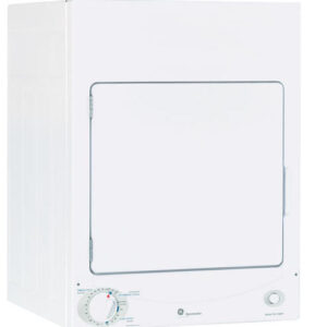 GE White Stationary Electric Dryer