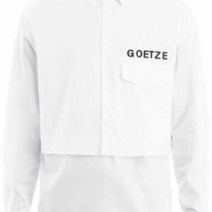 GOETZE GEORGY DOUBLE LAYERED SHIRT 48 White Cotton