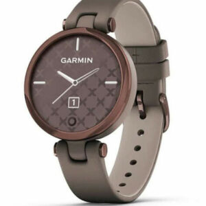 Garmin Lily Classic Dark Bronze Bezel with Paloma Case and Italian Leather Band Smartwatch