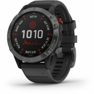 Garmin fenix 6 Pro Solar Edition Smartwatch Gray Dark - Exercise Accessories at Academy Sports