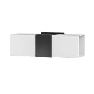 Gatco 1603MX Elevate 2 Light 13-3/8" Wide Bath Bar with Frosted Shades - ADA Compliant Matte Black Indoor Lighting Bathroom Fixtures Bath Bar