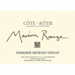 Georges Vernay 2013 Cote-Rotie Maison Rouge - Syrah/Shiraz Red Wine