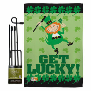 Get Lucky Spring St Patrick Garden Flag Set