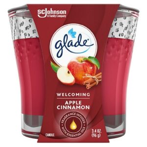 Glade Jar Candle Air Freshener Apple Cinnamon - 3.4 oz