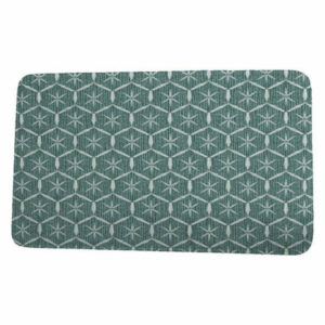 Goals, Gourds, & Gatherings Tufted Geometric Print Bath Mat, Green, 21