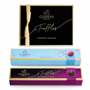 Godiva Chocolate Truffle Sampler Dark, White, Milk Chocolate