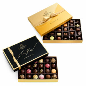 Godiva Signature Chocolate Tasting Gift Set Dark, White, Milk Chocolate Raspberry Star