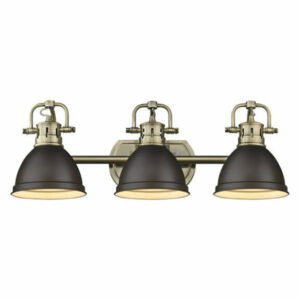 Golden Lighting 3602-BA3 AB-RBZ Duncan 3 Light Bath Vanity