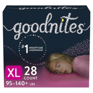 GoodNites Girls' Nighttime Bedwetting Underwear - 28.0 ea