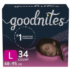 GoodNites Girls' Nighttime Bedwetting Underwear - 34.0 ea