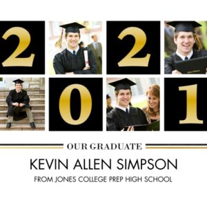 Graduation 11x14 Poster, Home Décor -Basic Blocks 2021