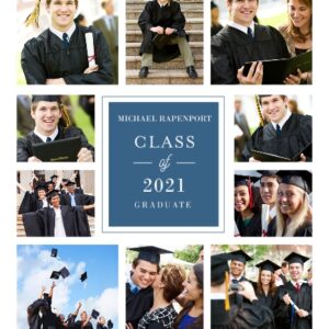 Graduation 11x14 Poster(s), Board, Home Décor -Classy Grid Graduation 2021