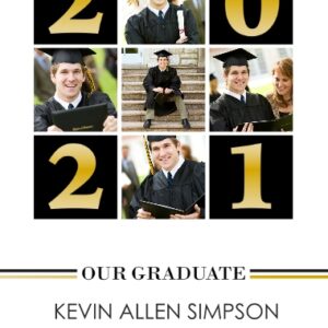 Graduation 12x18 Adhesive Poster, Home Décor -Basic Blocks 2021