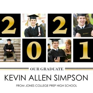 Graduation 16x20 Adhesive Poster, Home Décor -Basic Blocks 2021