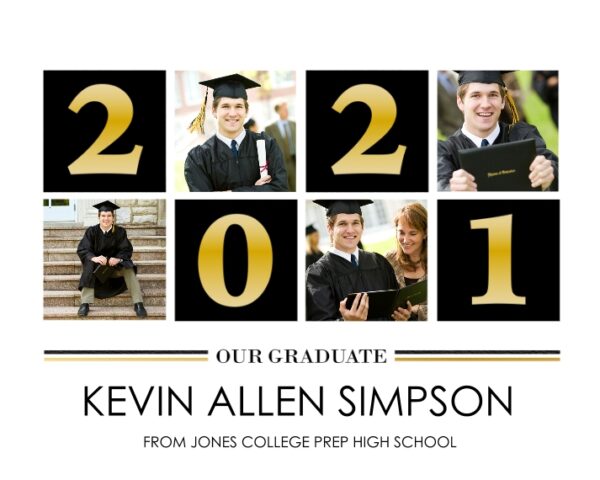 Graduation 16x20 Adhesive Poster, Home Décor -Basic Blocks 2021