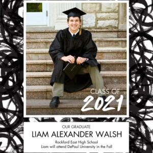 Graduation 16x20 Adhesive Poster, Home Décor -Bold Celebration 2021