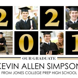 Graduation 24x36 Adhesive Poster, Home Décor -Basic Blocks 2021