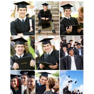 Graduation 24x36 Adhesive Poster, Home Décor -Metallic Brush Graduate 2021