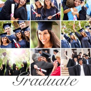 Graduation 24x36 Poster , Home Décor -Cursive Graduate 2021