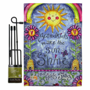 Grandkids Special Occasion Family Garden Flag Set