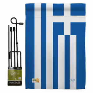 Greece Flags of the World Nationality Garden Flag Set