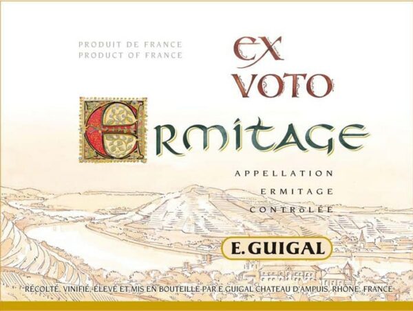 Guigal 2015 Ermitage Ex Voto Rouge - Syrah/Shiraz Red Wine