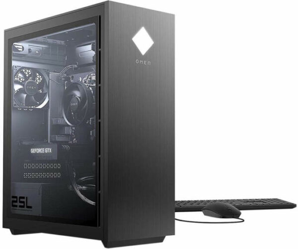 HP OMEN 25L Desktop Computer Intel i5-10400F 8GB RAM 512GB SSD, NVIDIA GeForce GTX 1660 Super