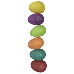 Happy Go Fluffy Glitter Easter Eggs 55MM - 6.0 EA