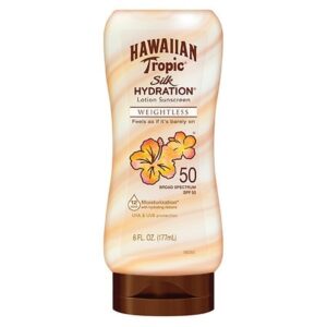 Hawaiian Tropic Silk Hydration Weightless Lotion Sunscreen SPF 50 - 6.0 fl oz