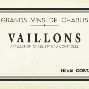 Henri Costal 2018 Chablis Premier Cru Vaillons - Chardonnay White Wine