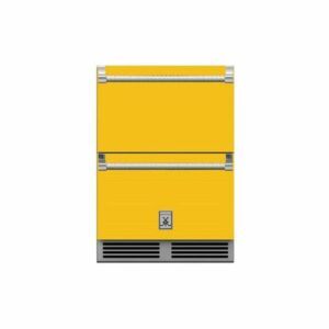 Hestan GRFR24 24 Inch Wide 5.2 Cu. Ft. Compact Refrigerator and Freezer Drawers Froth Refrigeration Appliances Compact Refrigerators Refrigerator