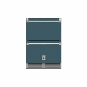 Hestan GRFR24 24 Inch Wide 5.2 Cu. Ft. Compact Refrigerator and Freezer Drawers Pacific Fog Refrigeration Appliances Compact Refrigerators