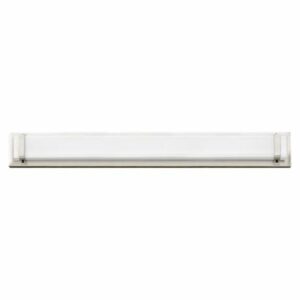 Hinkley Lighting 51814 2 Light ADA Compliant LED Bathroom Bath Bar with White Shade from the Tremont Collection Polished Nickel Indoor Lighting